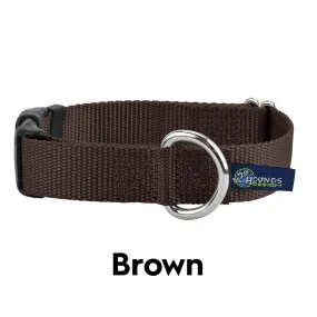 5/8″ and 1″ Brown Nylon Dog Collar