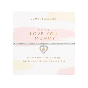 A Little 'Love You Mummy' Mother's Day Bracelet | Silver & Gold Plated