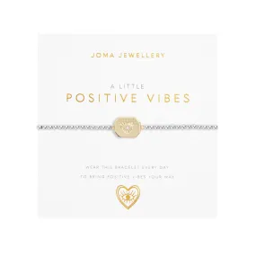 A Little 'Positive Vibes' Bracelet | Silver & Gold Plated