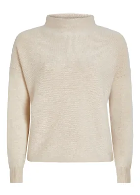 Amanda Cashmere Pullover- Wheat