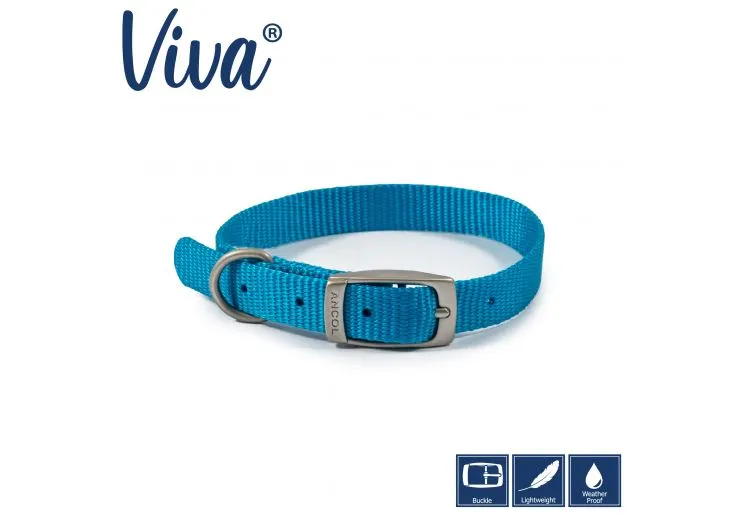 Ancol - Viva Nylon Buckle Collar - Lime - Size 3 (28-36cm)