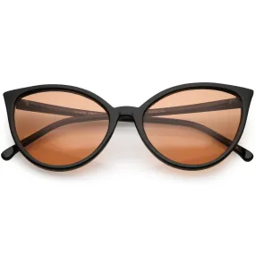 Angular Color Tone Retro Cat Eye Sunglasses