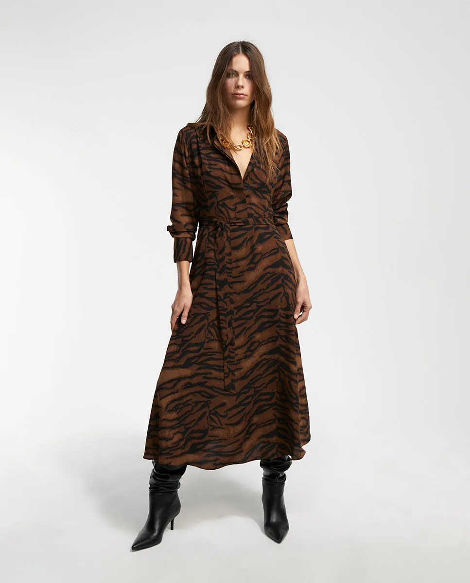 Animal print dress