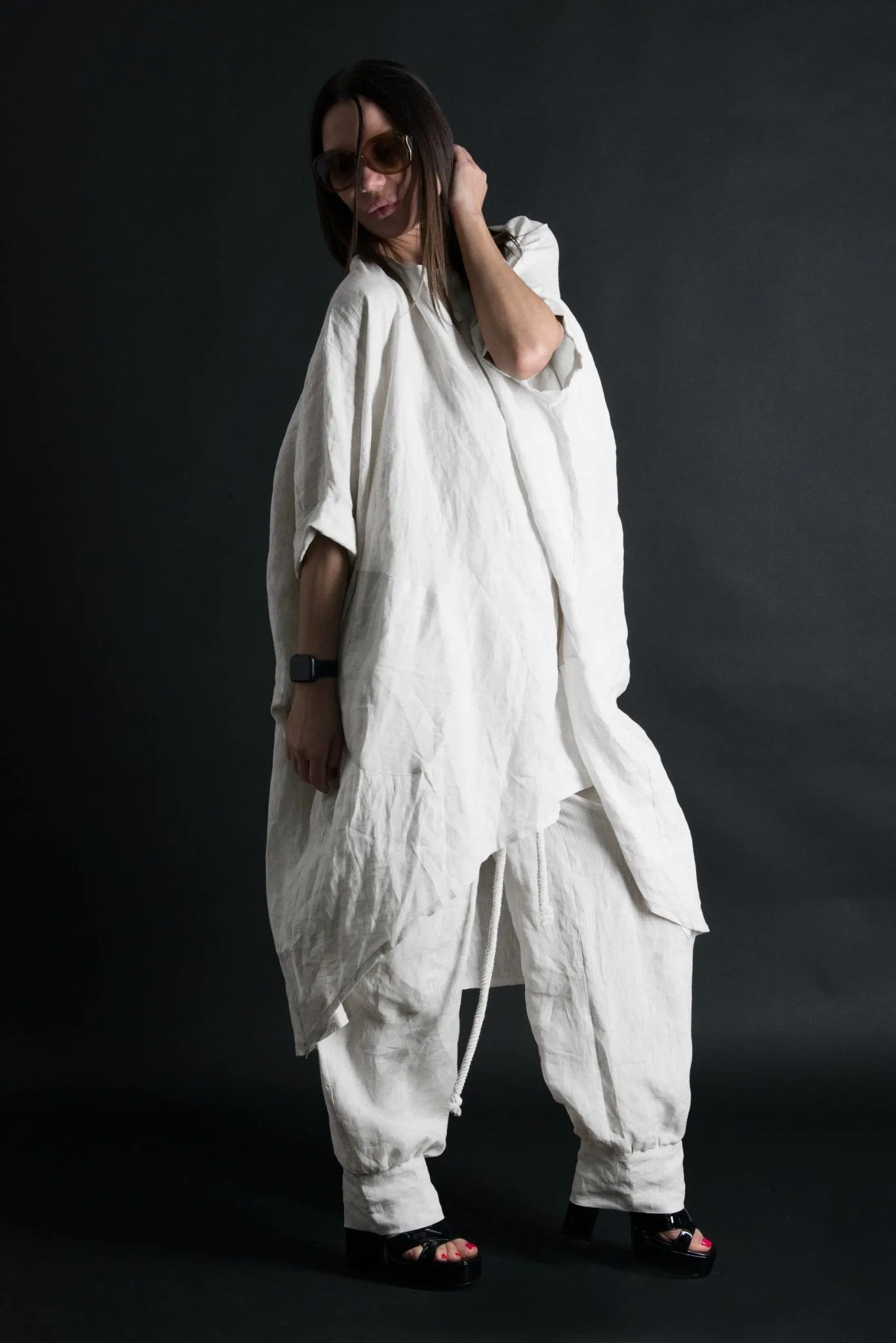 ANN Plus size Linen Tunic SALE