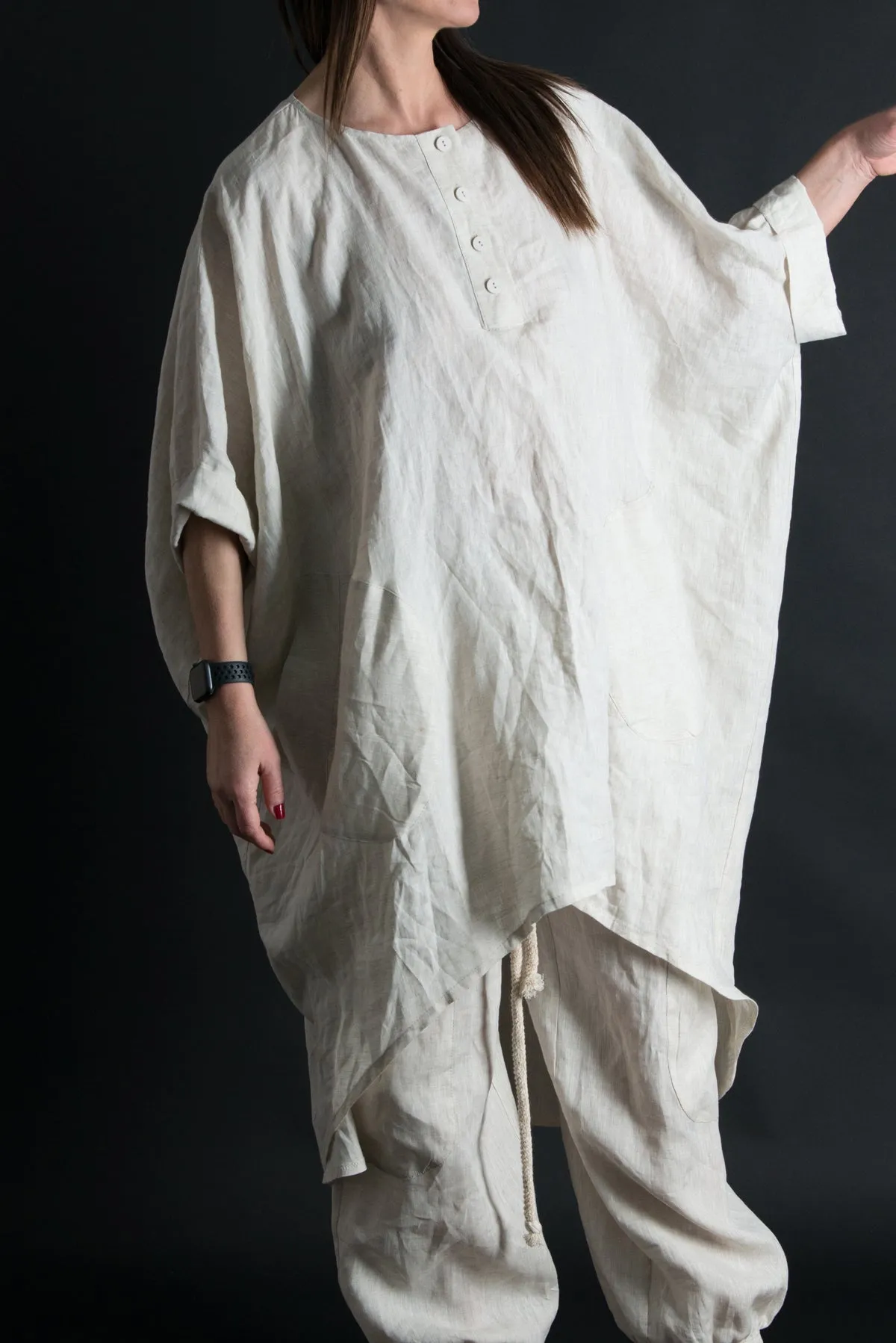 ANN Plus size Linen Tunic SALE