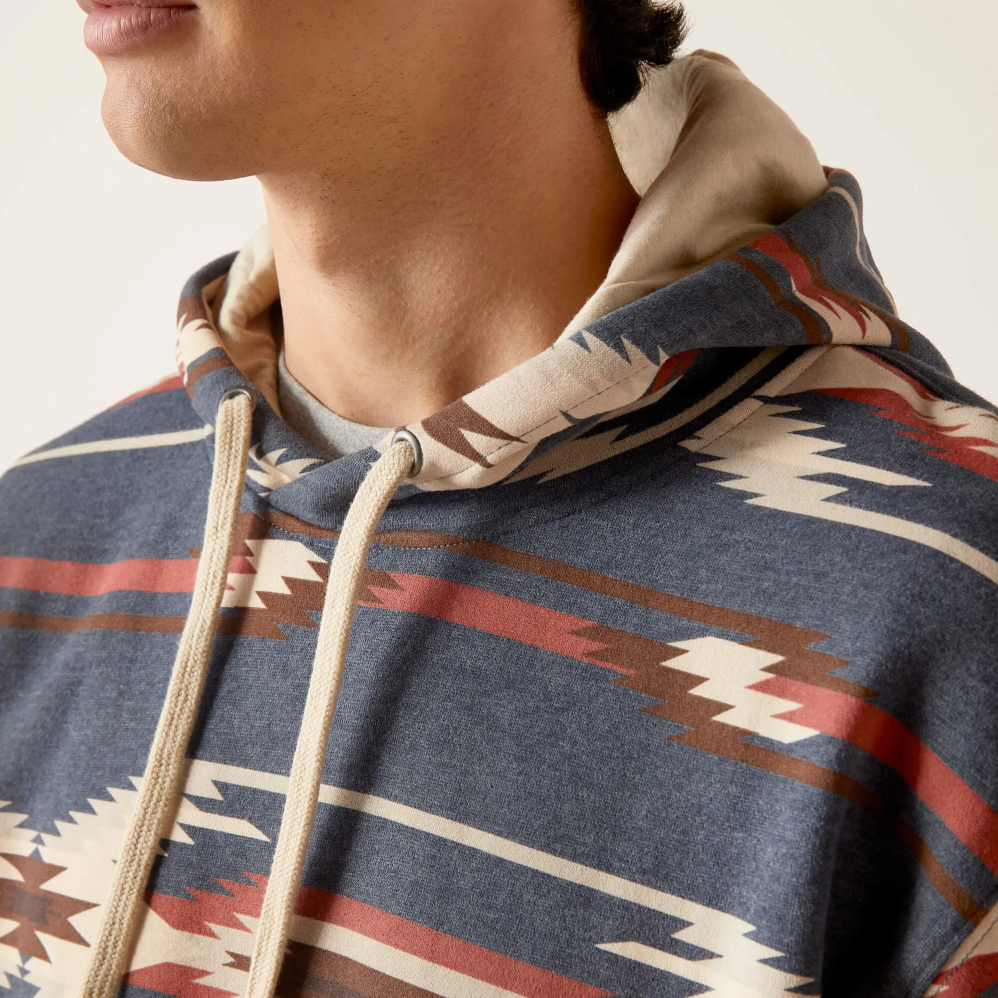 Ariat Men's Navy Printed Chimayo Hoodie