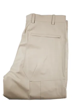 Aspen Flat Front Trouser - Stone - Light Tan