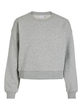 Astakka Stud Sweatshirt - Light Grey Melange