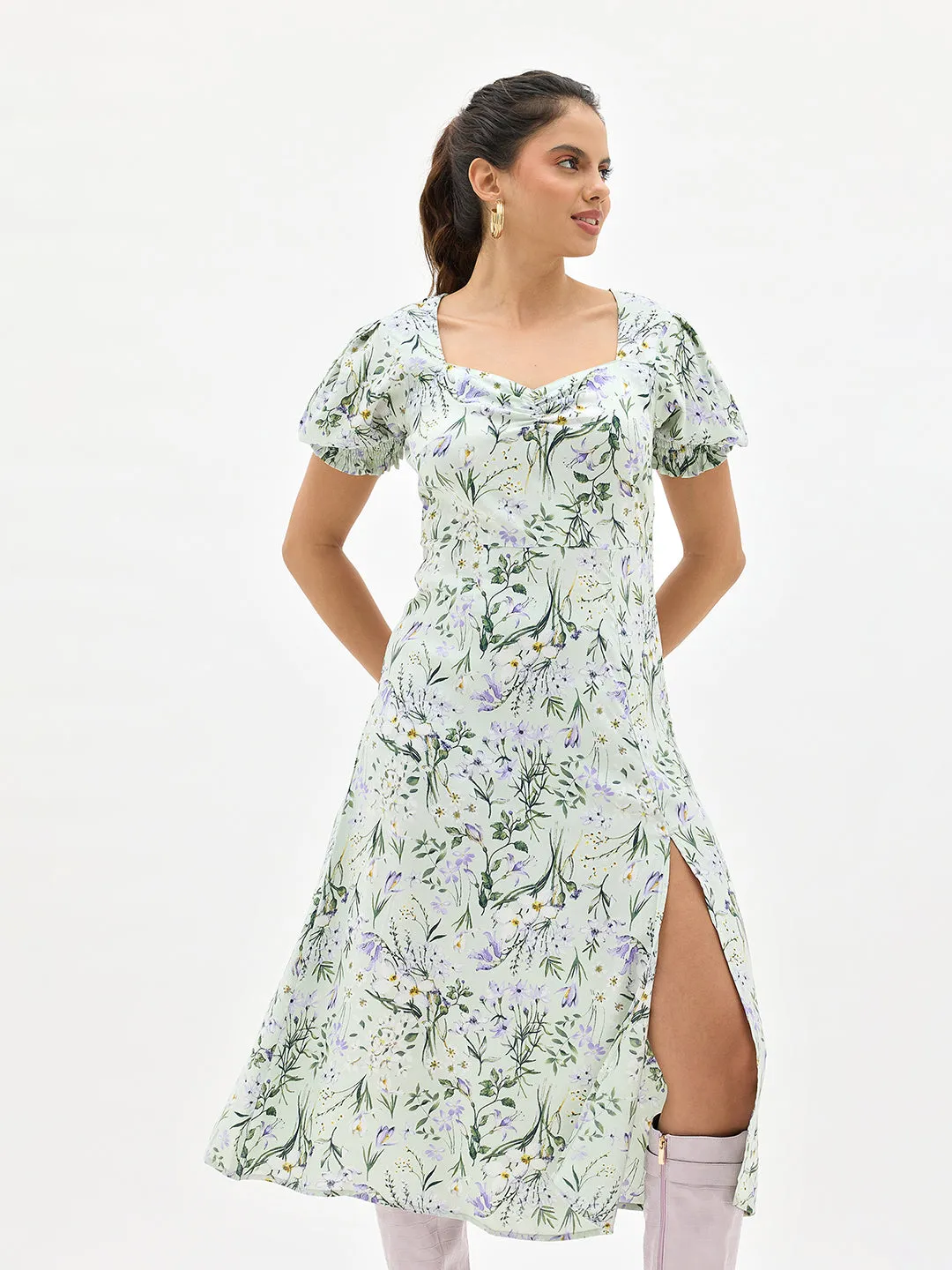 Ayaat|Floral Midi Dress