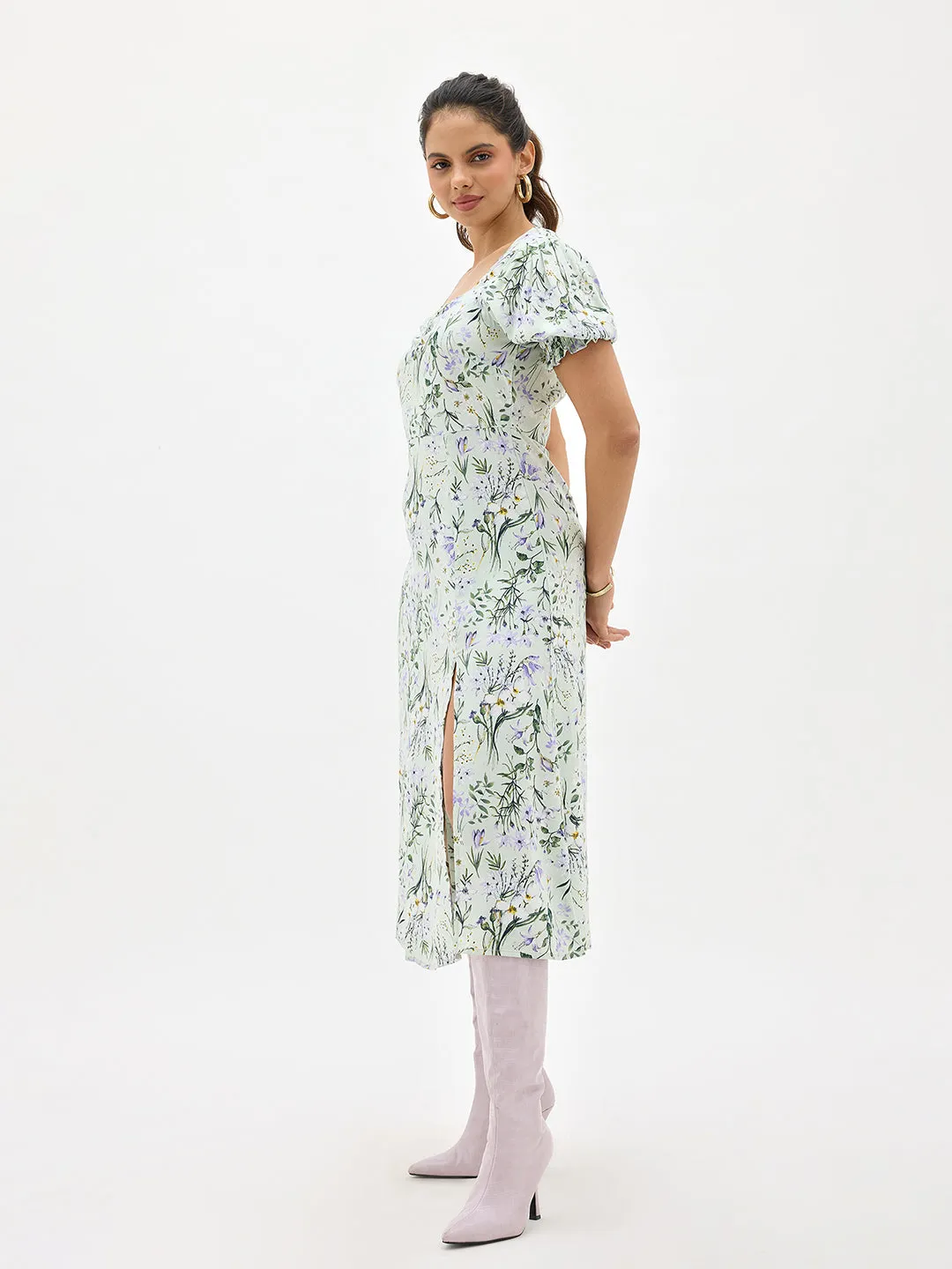 Ayaat|Floral Midi Dress