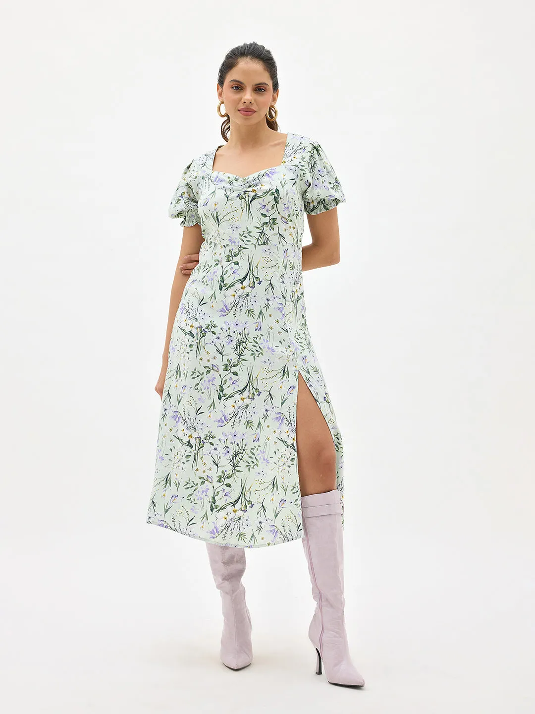 Ayaat|Floral Midi Dress