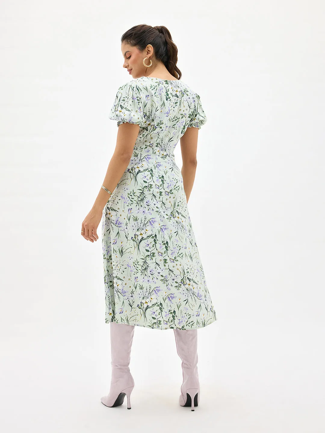 Ayaat|Floral Midi Dress