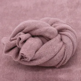 Babymoon Set of 2 | Knitted Wool Wrap and Bean Bag Layer | Baby Photography Props | Dark Purple