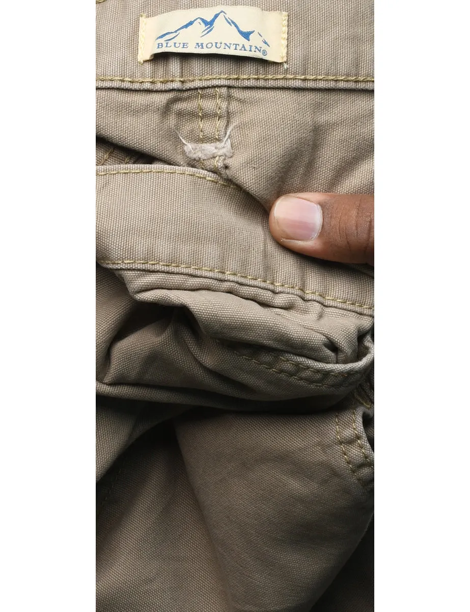 Beige Straight-Fit Trousers - W32 L31