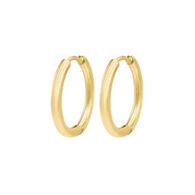 Bespoke Earring Hoop Pair 2.5mm x 16mm - Gold