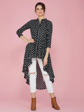 Black & White Polka Dot Long Tunic Only