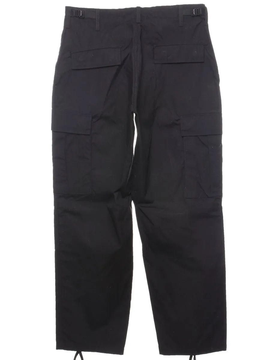 Black Combat Cargo Trousers - W33 L32