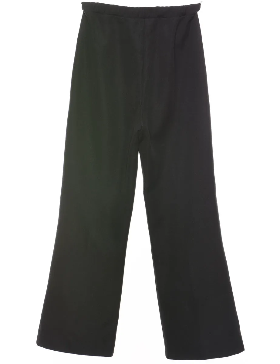 Black Straight-Fit Trousers - W22 L26