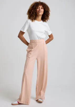 Bowie Wide Leg Trouser In Pink