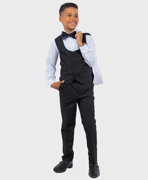 Boys Shawl Collar White Tuxedo