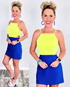 Bright Ideas Open Side Dress - Blue