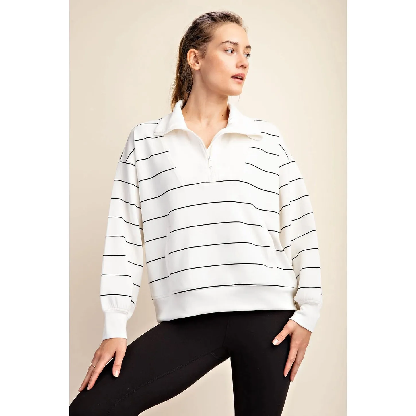 Brooklyn Modal Stripe Pullover