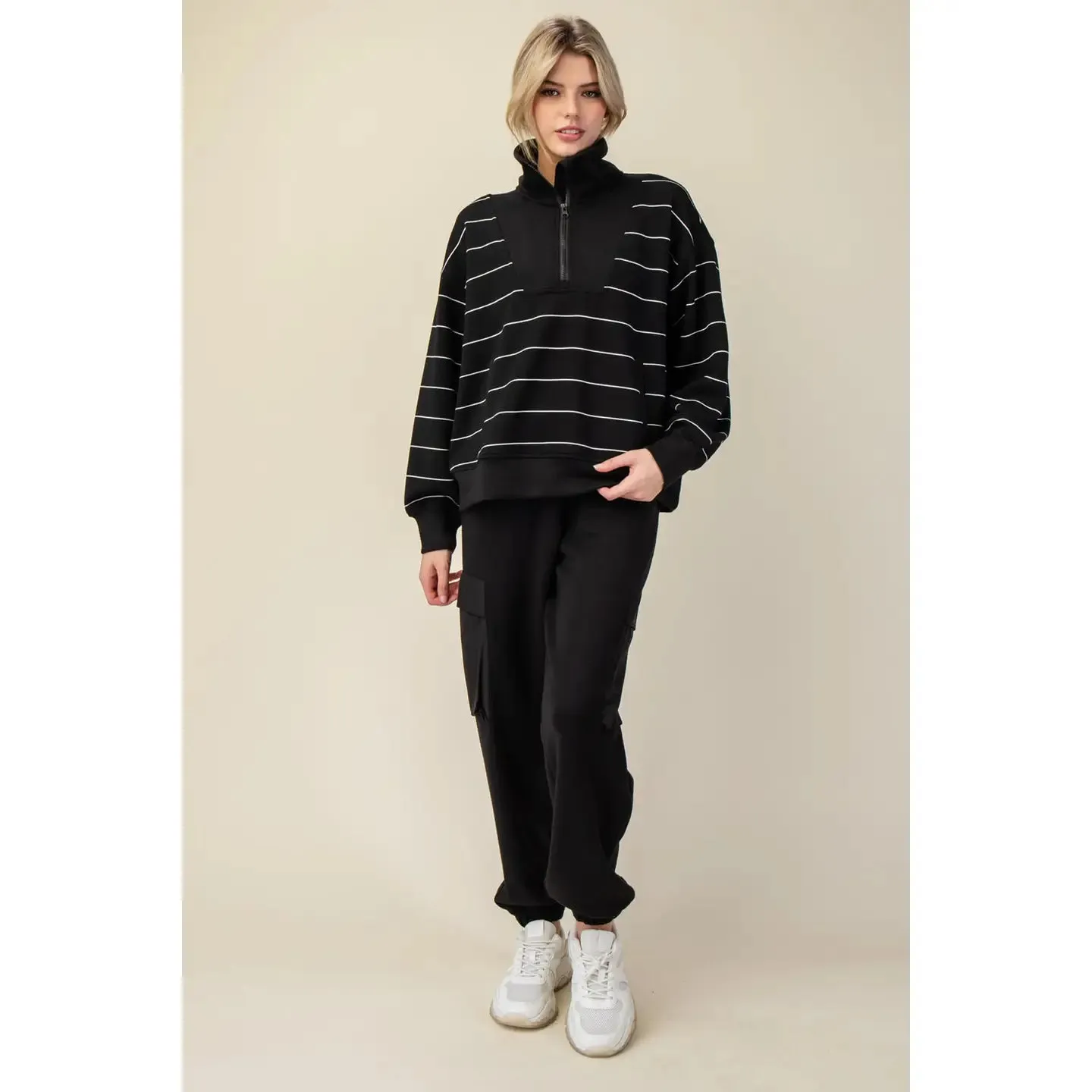 Brooklyn Modal Stripe Pullover