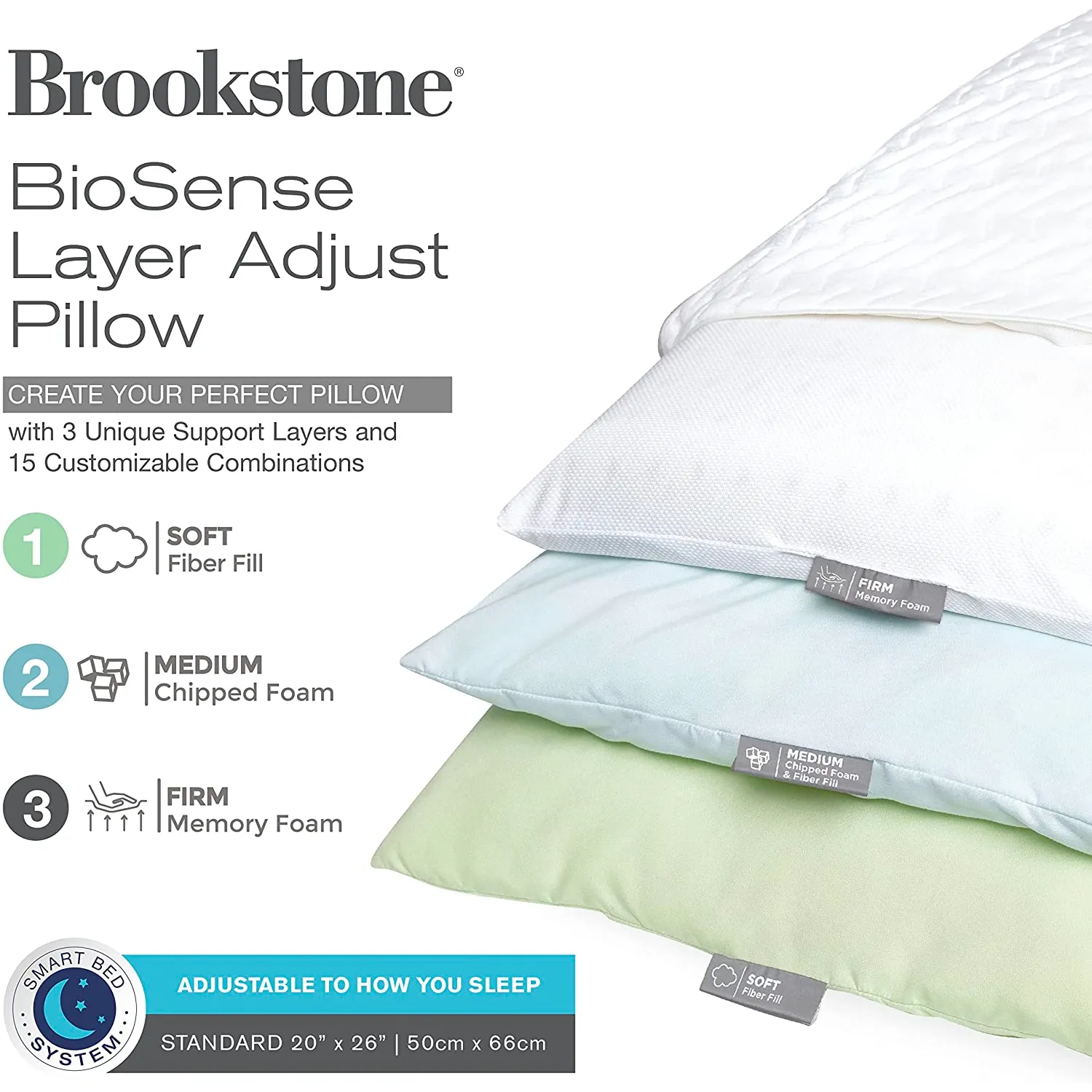 Brookstone Layer Adjust Pillow