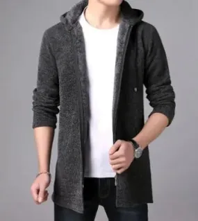 Cardigan Knitted Fleece Zipper Sweater