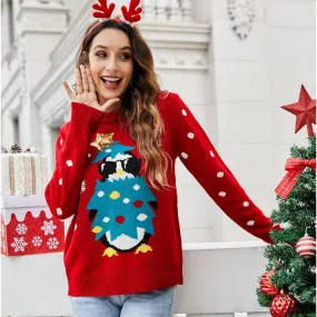 Christmas Sweater With Pullover Animal Woman Wholesale