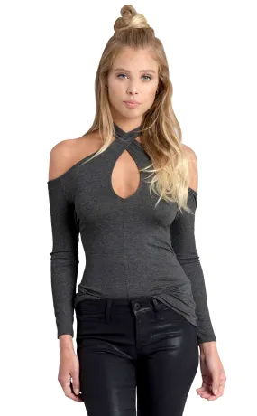 Cold Shoulder Bodycon Top