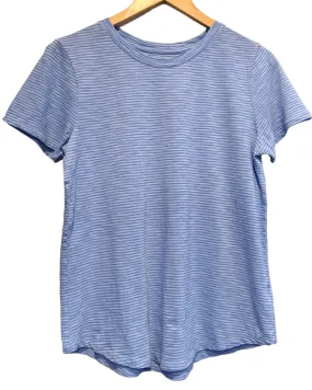 Cool Summer Flax Flower Stripe Tee