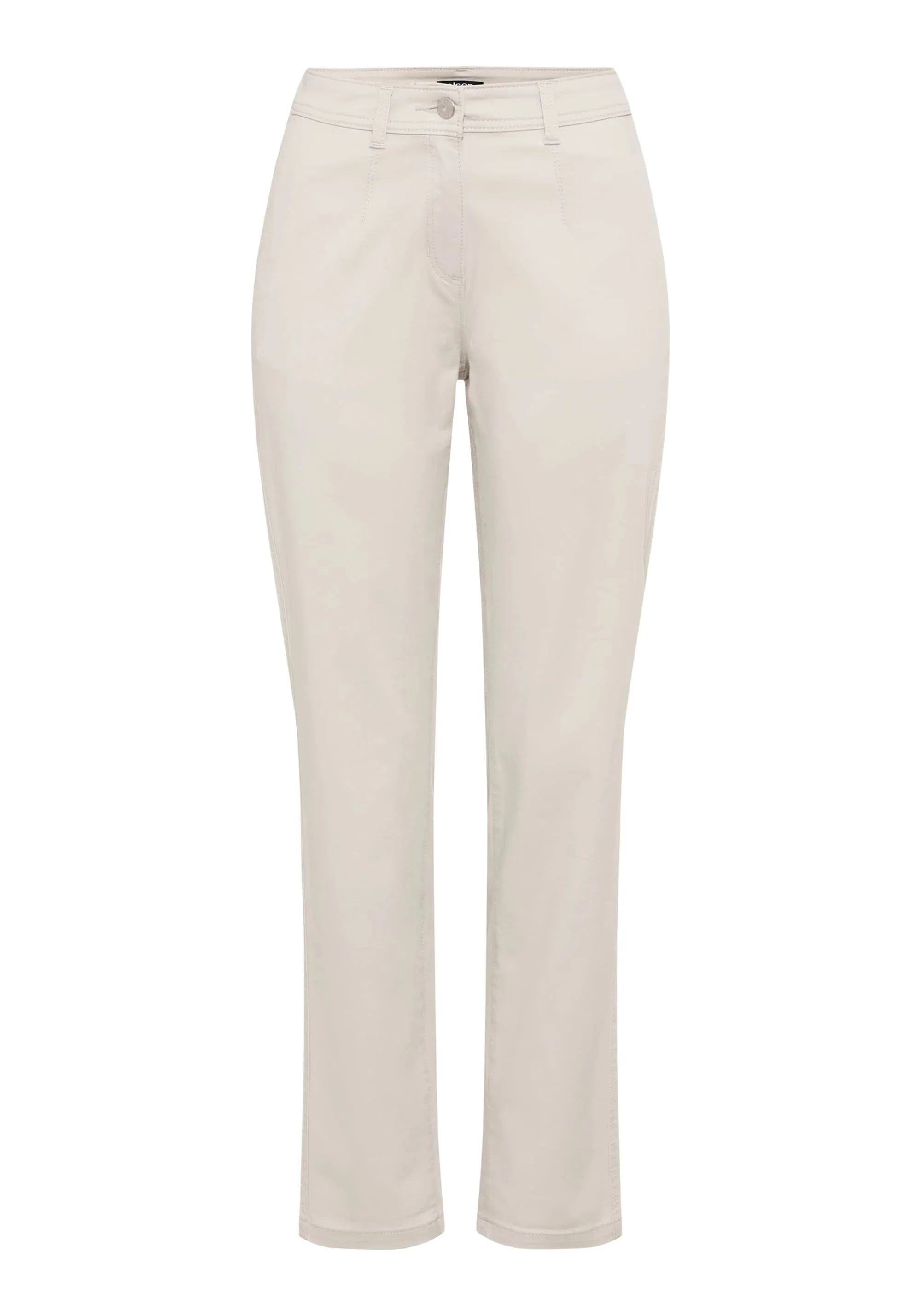 Cropped Trouser in Light Stone