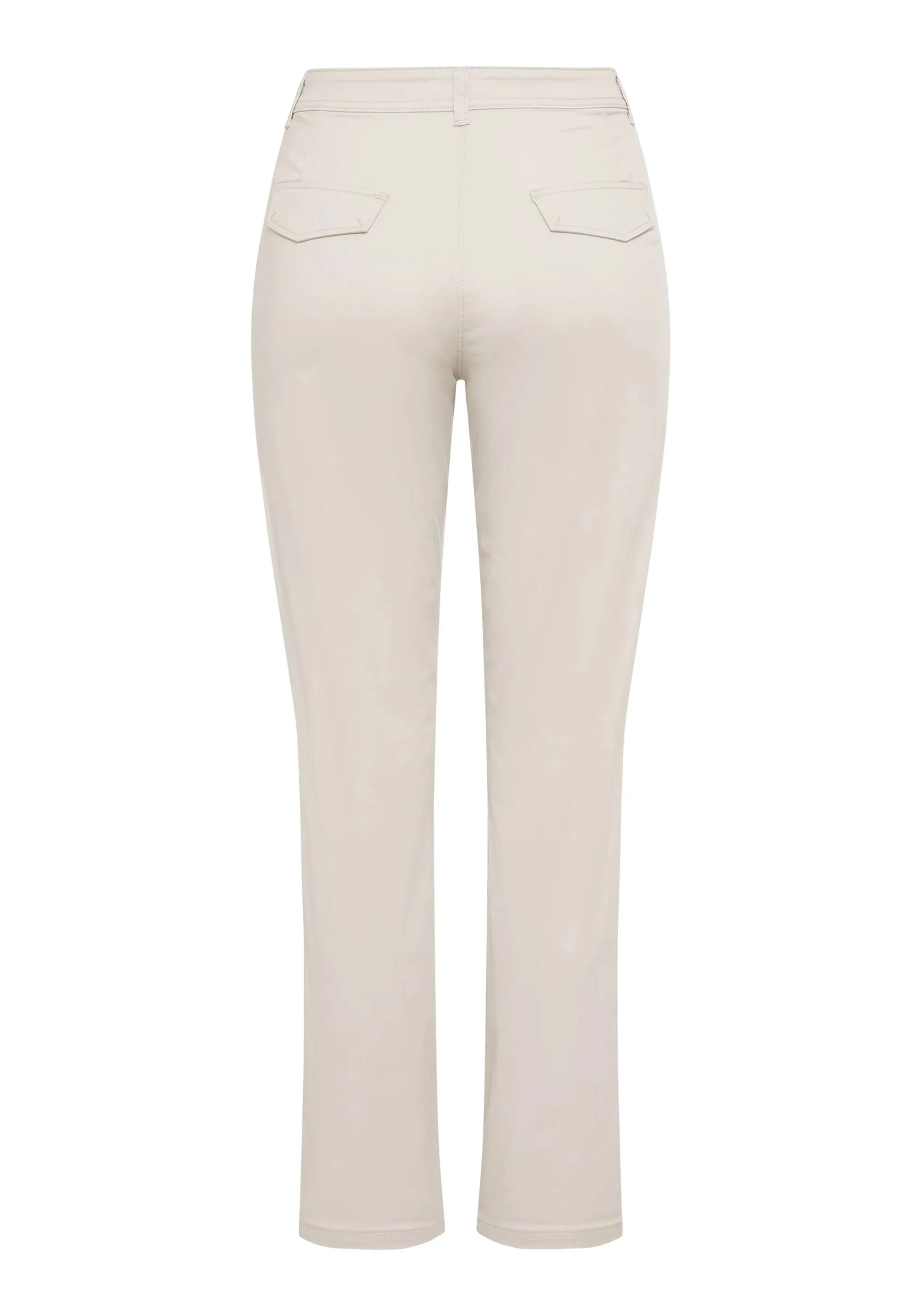 Cropped Trouser in Light Stone