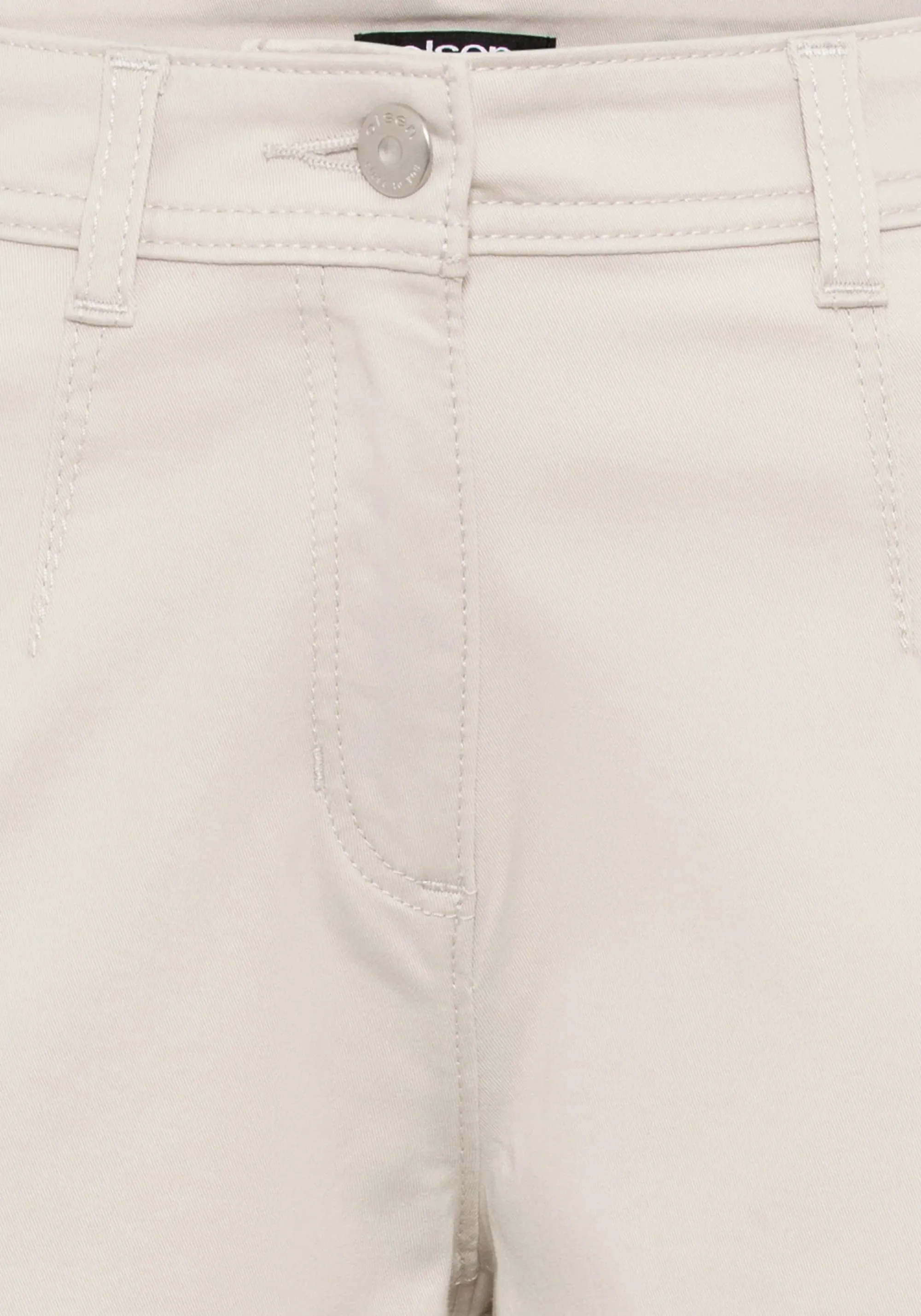 Cropped Trouser in Light Stone