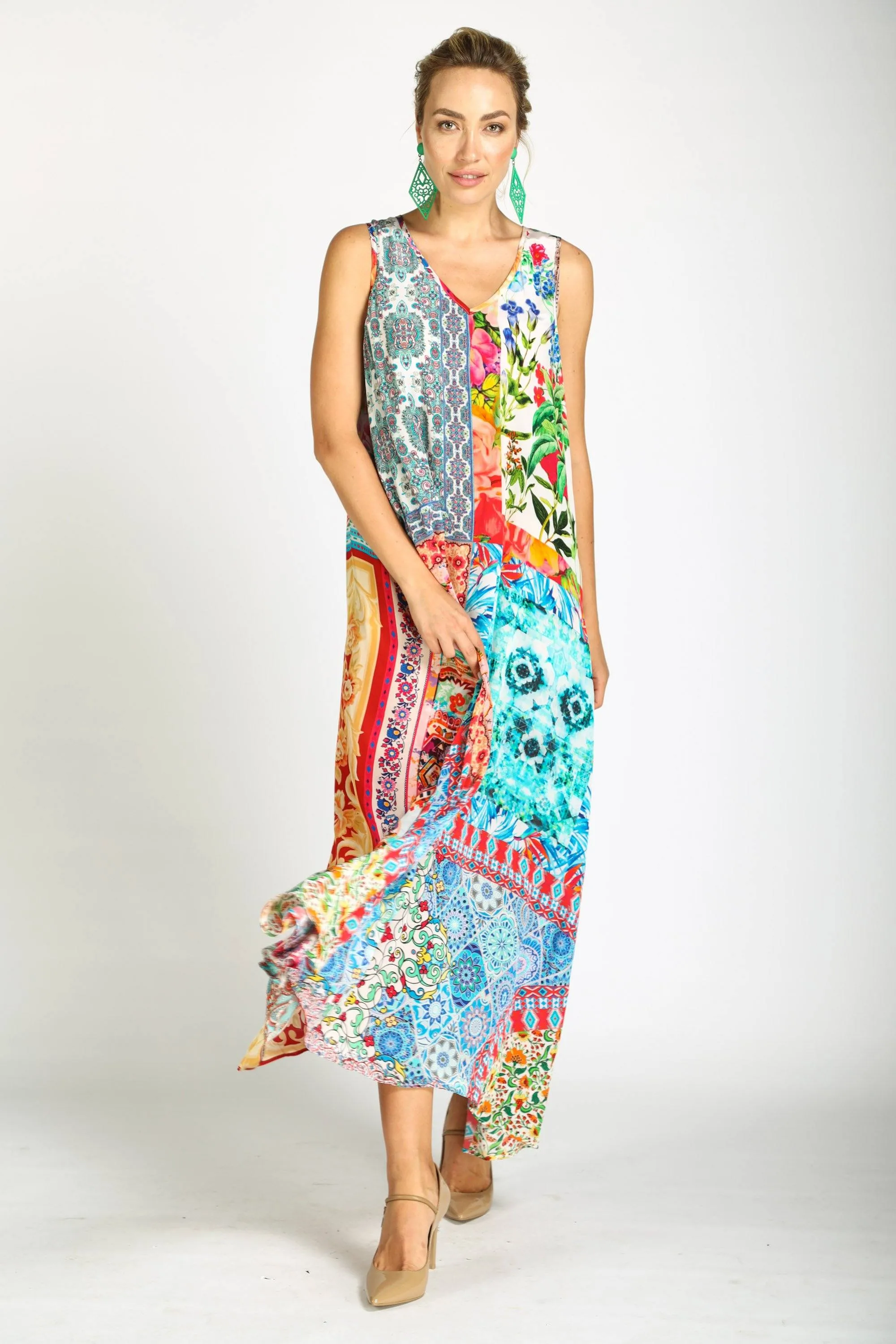 DAMASCUS - SLEEVELESS MAXI DRESS