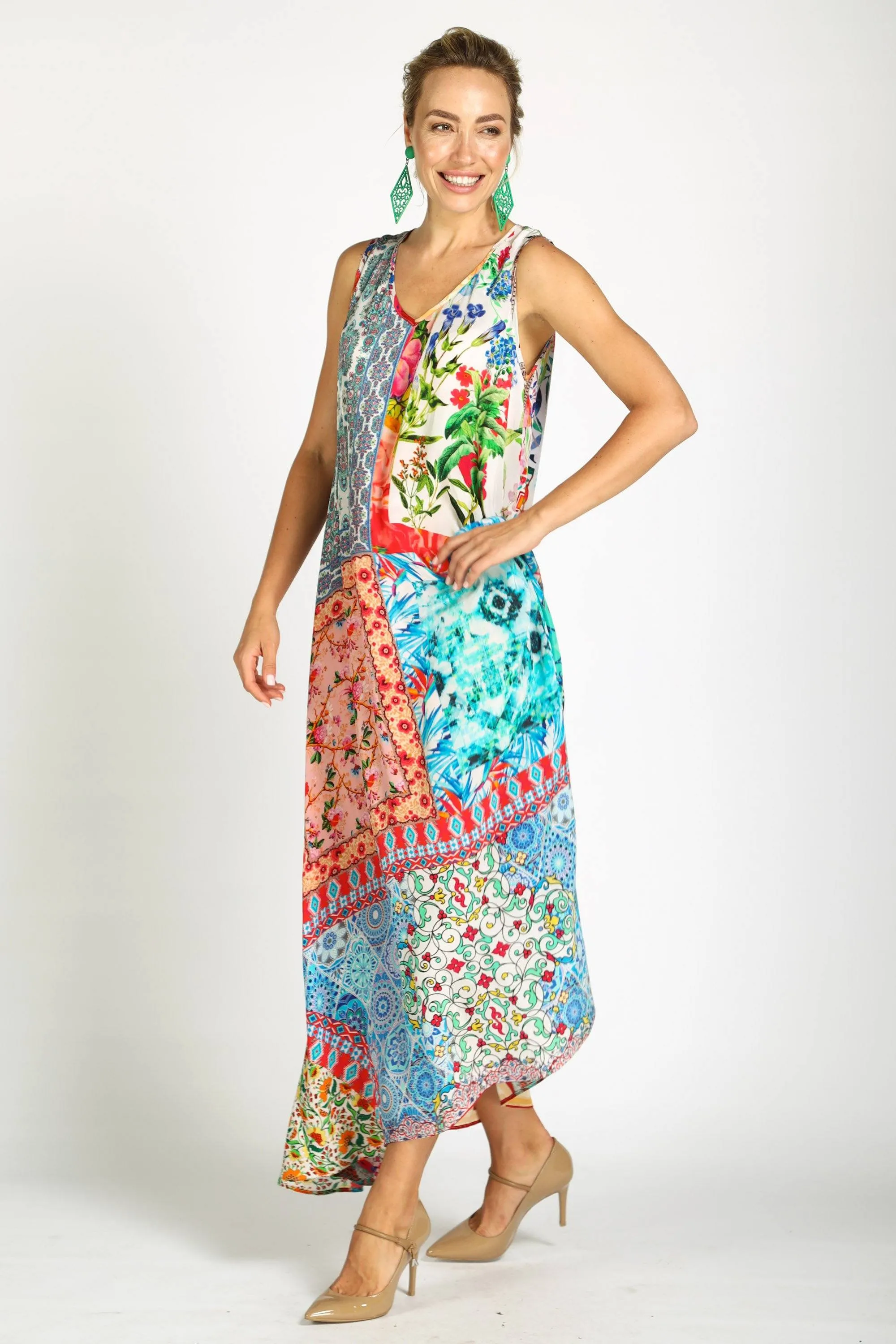 DAMASCUS - SLEEVELESS MAXI DRESS