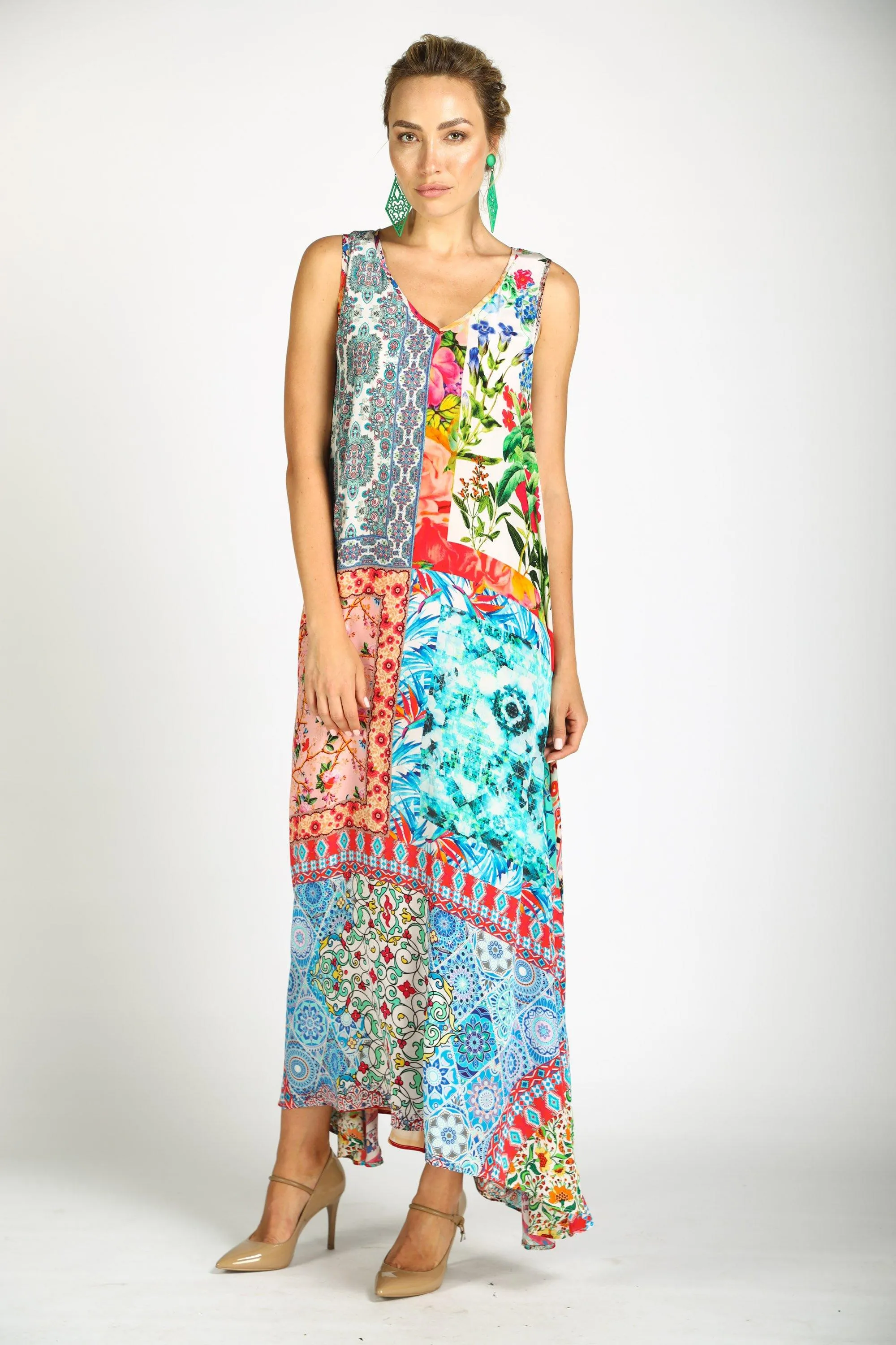 DAMASCUS - SLEEVELESS MAXI DRESS