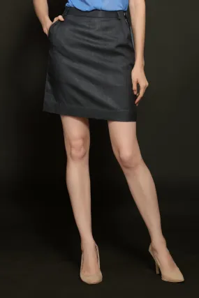 Dark Grey Short Skirt