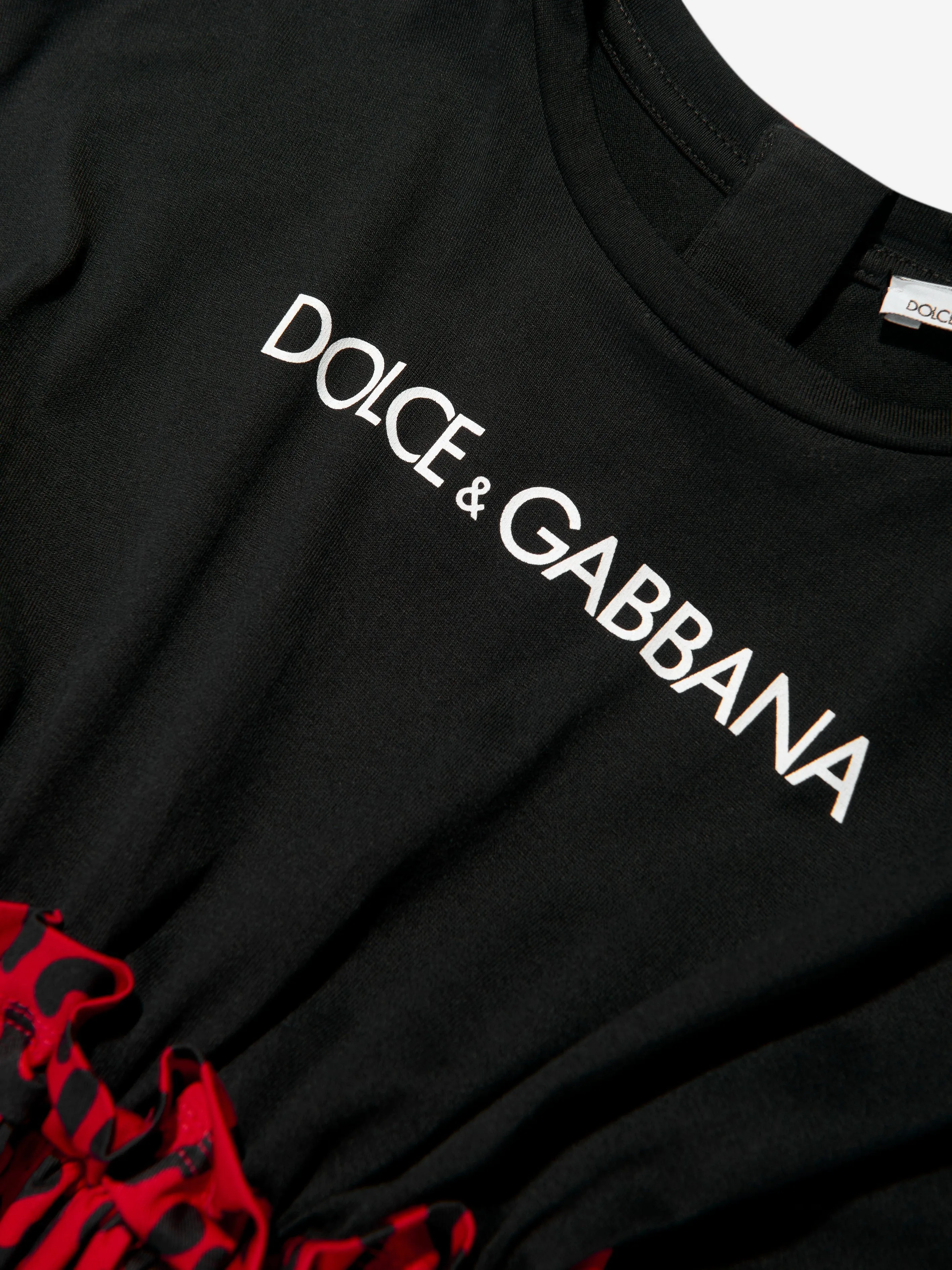 Dolce & Gabbana Girls T-Shirt Dress in Red