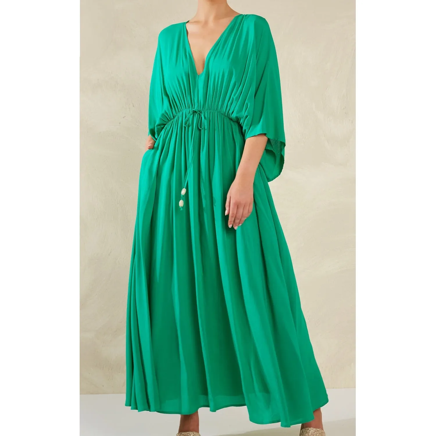 Dress Lipari Tie Maxi - Verde