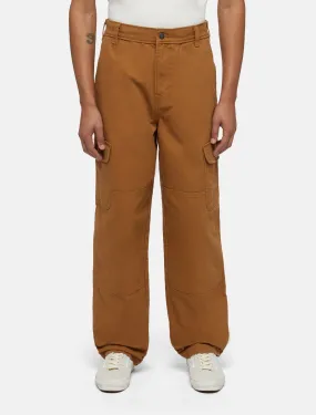 Duck Canvas Cargo Trousers in Brown Duck