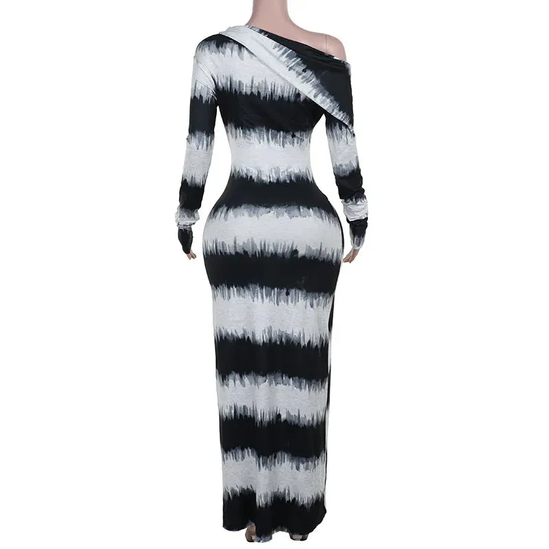 Eclipse Stripe Gala Maxi