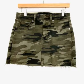 Express Camo Straight Mini Mid Rise Skirt- Size 2