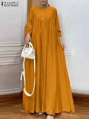 Fashion Long Sleeve Maxi Dress