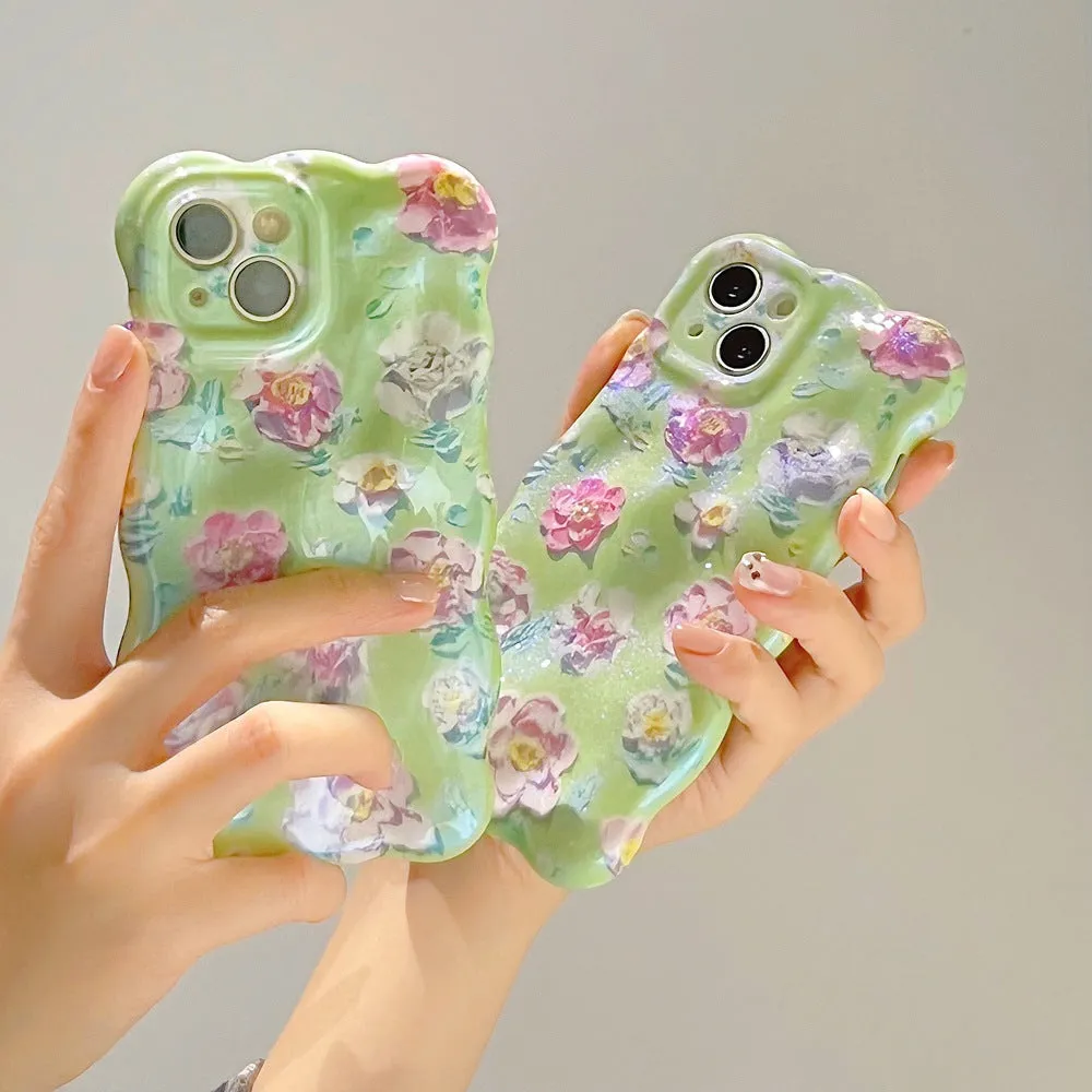 Fashion Simple Three-dimensional Wave Mobile Phone Protective Cover