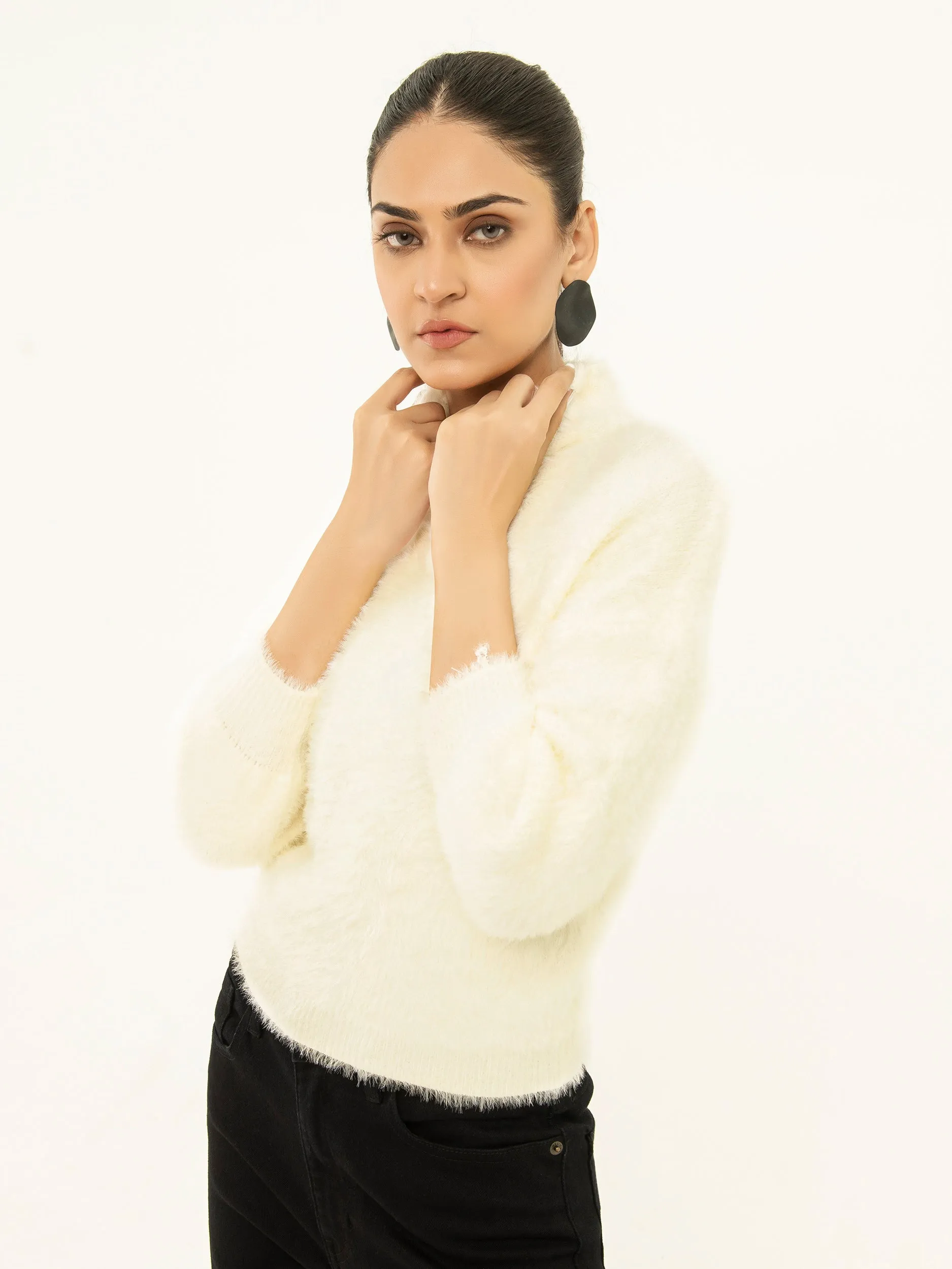 Faux Fur Sweater