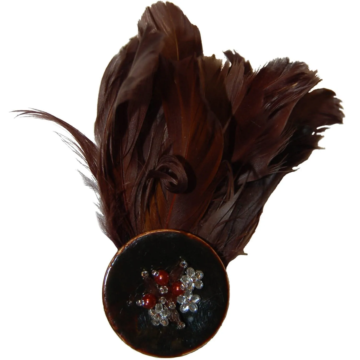 Feather Brooch - 89-1 (Brown Only)