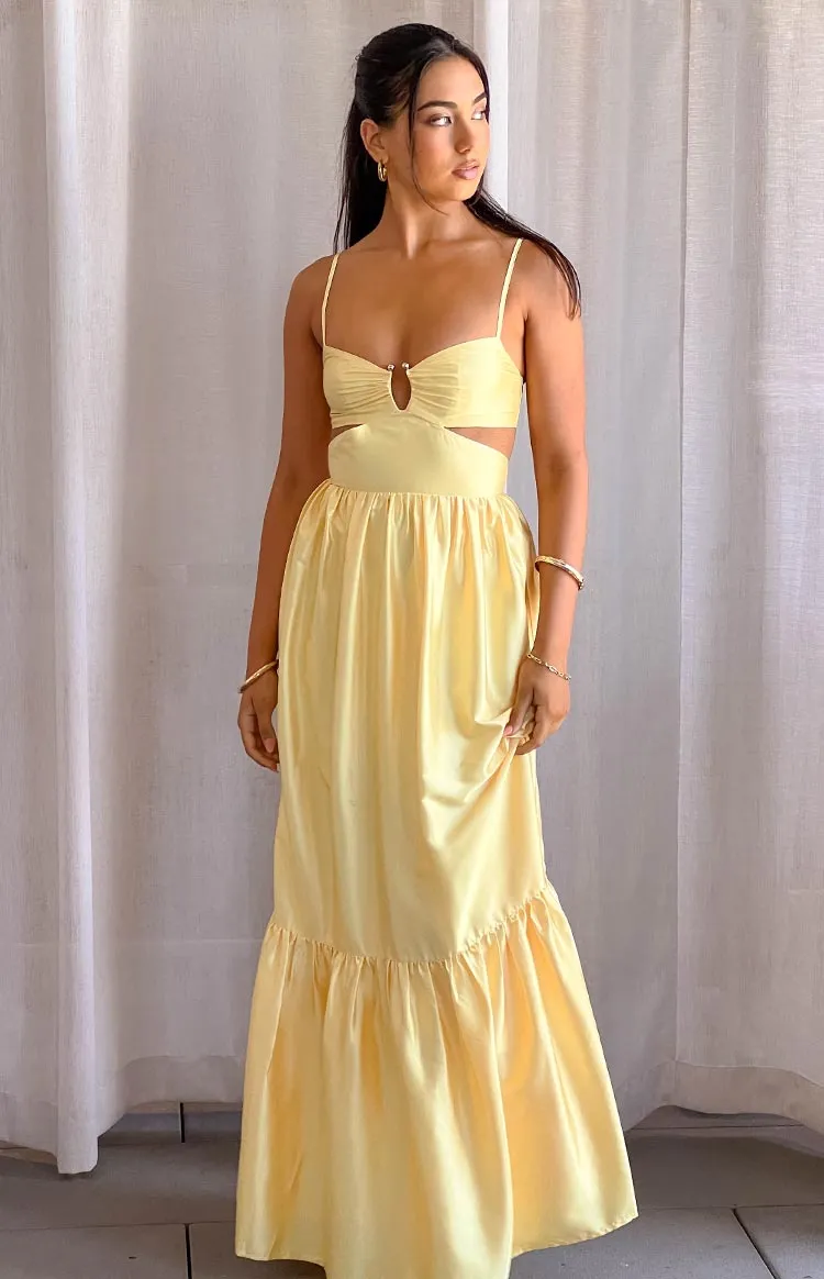 Felicitie Yellow Maxi Dress