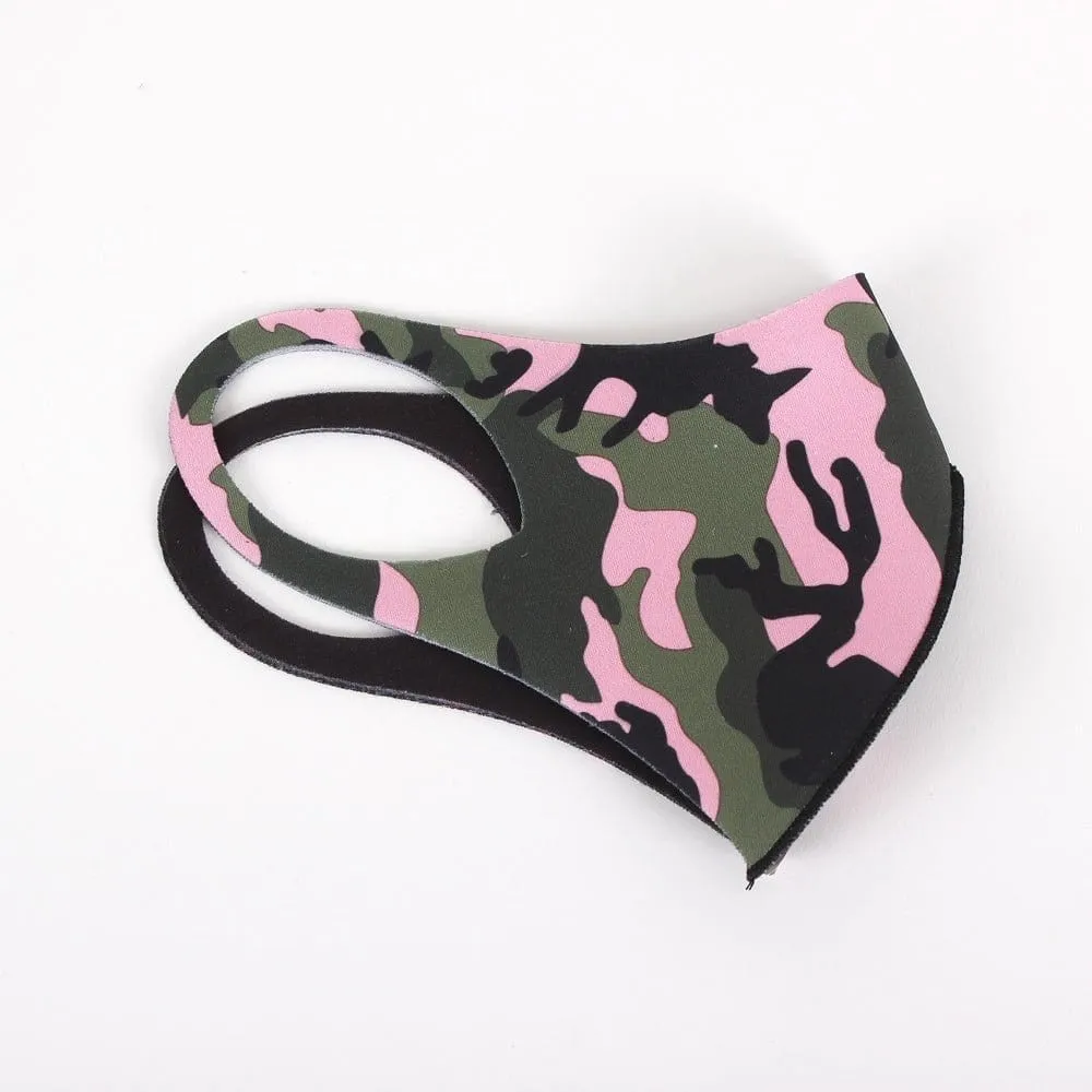 FSMASK Reversible Assorted Floral & Camouflage Adult Fashion Face Mask